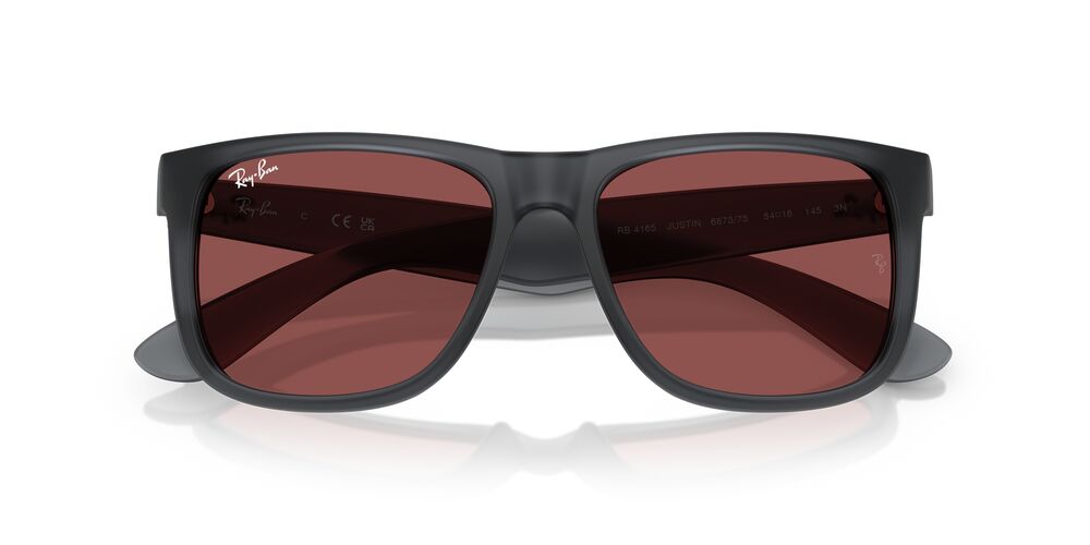 Anteojos De Sol Ray-Ban 0RB4165 Justin Opal Grey Dark Violet
