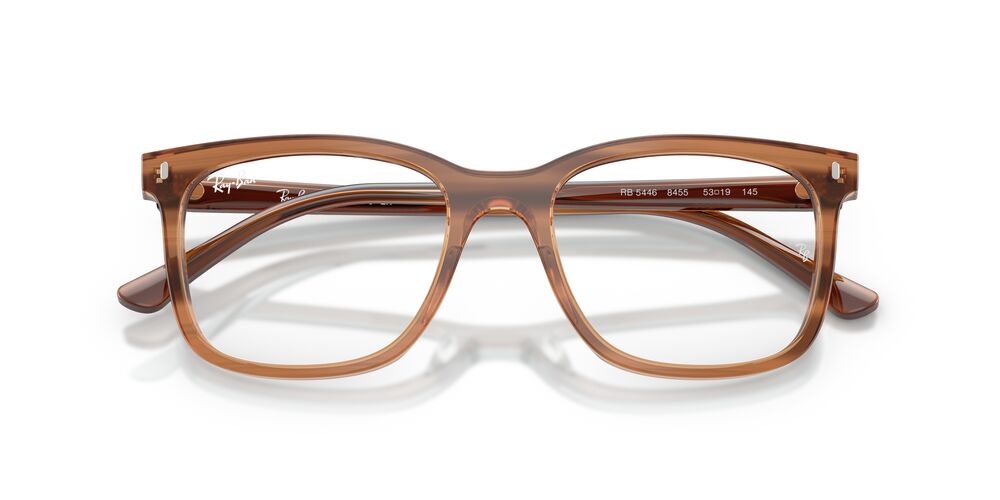 Anteojos Ópticos Ray-Ban 0RX5446 Striped Brown Café