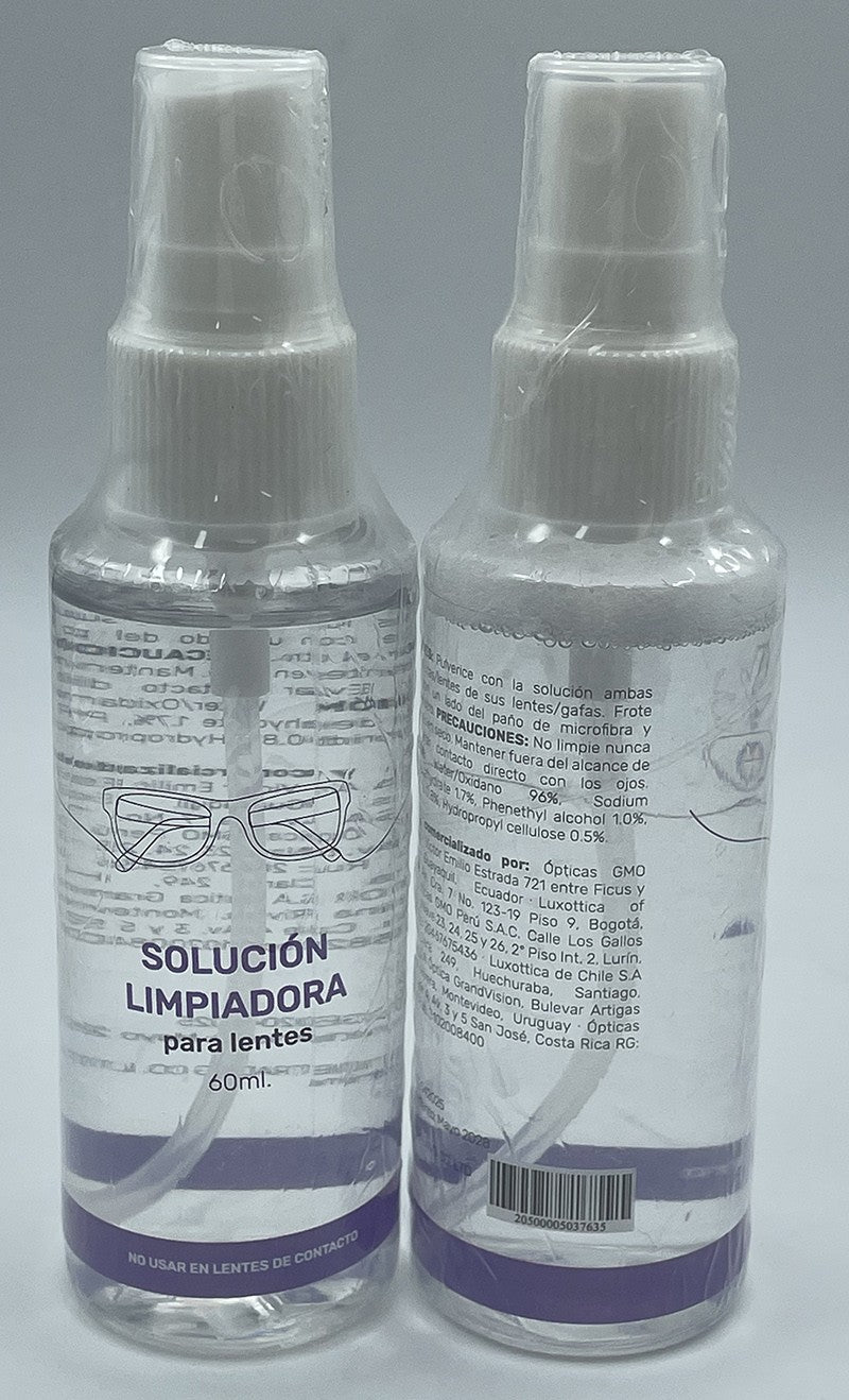 Solución limpiadora de anteojos (60 ML-1UN)