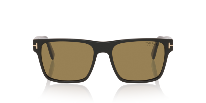 Anteojos De Sol Tom Ford TR001981 Calder Black Shiny Brown Polar Marron/Negro