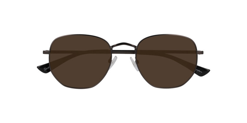 Anteojos De Sol Seen NE5027 Snsu0021 Matt Gun Brown Café/Plateado