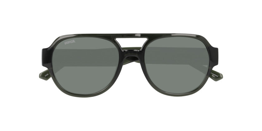 Anteojos De Sol Unofficial UO6206 Transparent Kaki Green Verde/Naranjo