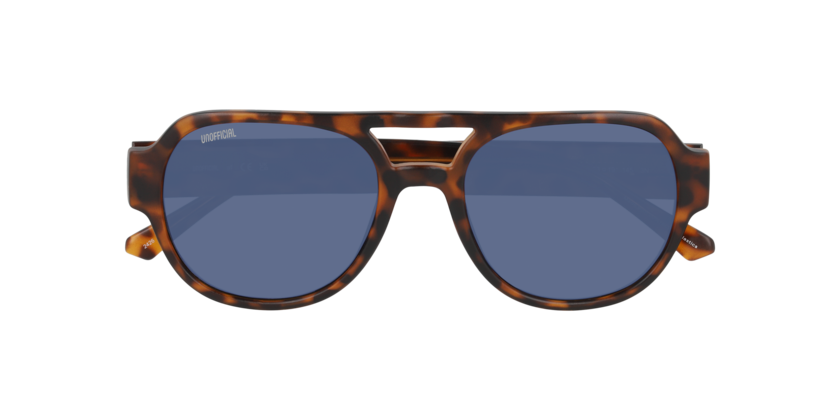 Anteojos De Sol Unofficial UO6206 Matt Havana Dark Blue Azul/Havana