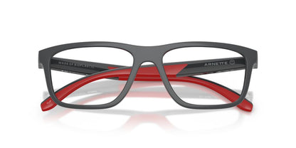 Anteojos Ópticos Arnette AN7271 Yup Dark Grey/Red Rubber Gris
