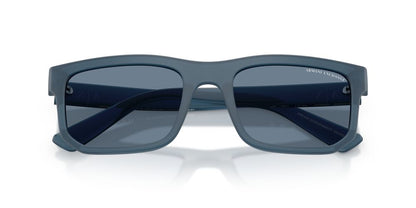 Anteojos De Sol Armani Exchange AX4165S Matte Frosted Blue Dark Blue Polar