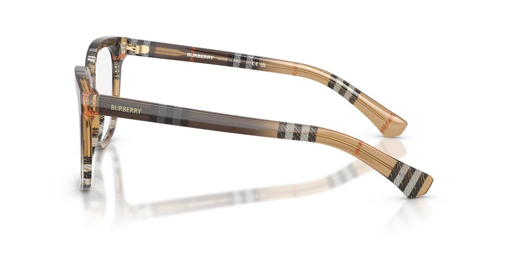 Anteojos Ópticos Burberry BE2439 Check Sand Gradient Café