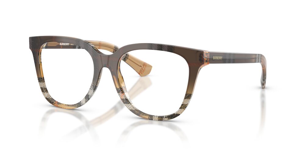 Anteojos Ópticos Burberry BE2439 Check Sand Gradient Café