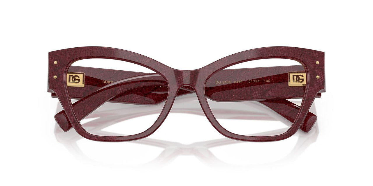Anteojos Ópticos Dolce & Gabbana 0DG3404 Burdeo
