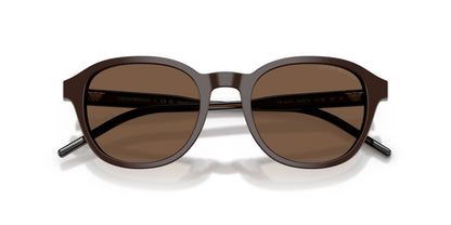 Anteojos De Sol Emporio Armani EA4247U Shiny Brown Brown Café/Café