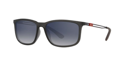 Anteojos De Sol Jean Monnier J84170 Matte Transl Dark Grey Light Grey Gradient Blue Mirror Silver