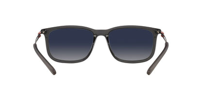 Anteojos De Sol Jean Monnier J84170 Matte Transl Dark Grey Light Grey Gradient Blue Mirror Silver
