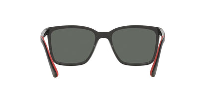 Anteojos De Sol Jean Monnier J84171 Matte Black Full Dark Green Verde/Negro