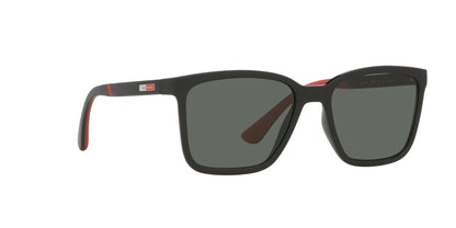 Anteojos De Sol Jean Monnier J84171 Matte Black Full Dark Green Verde/Negro