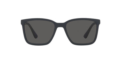 Anteojos De Sol Jean Monnier J84171 Matte Blue Full Dark Grey Gris/Azul