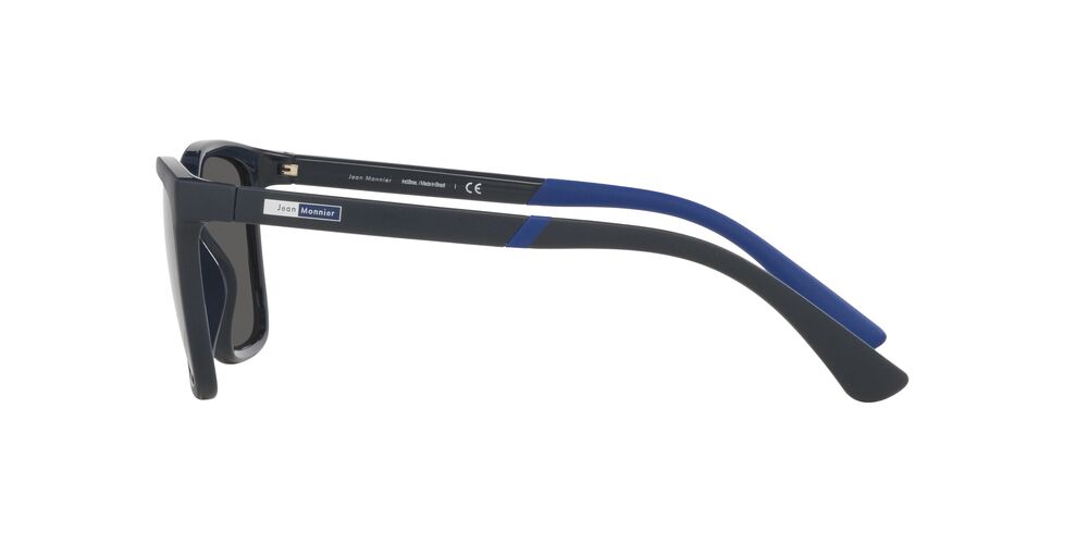 Anteojos De Sol Jean Monnier J84171 Matte Blue Full Dark Grey Gris/Azul