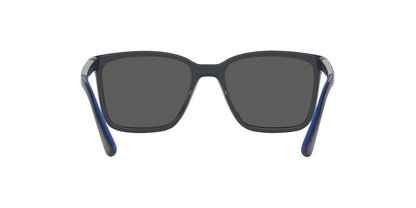 Anteojos De Sol Jean Monnier J84171 Matte Blue Full Dark Grey Gris/Azul