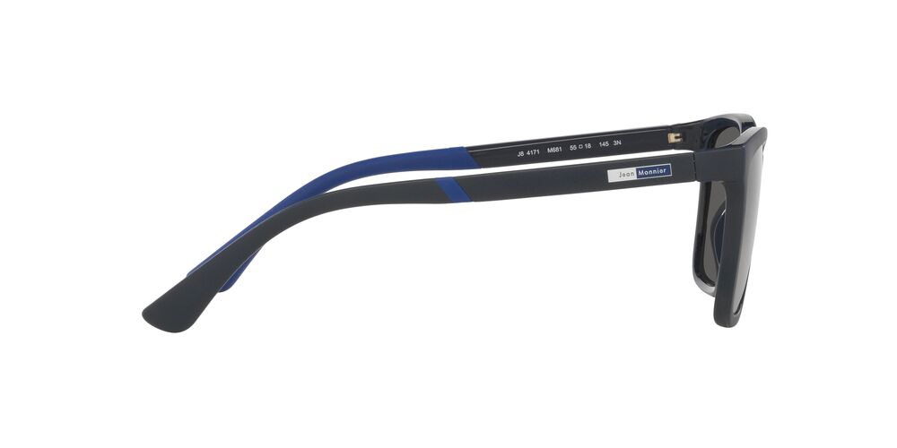 Anteojos De Sol Jean Monnier J84171 Matte Blue Full Dark Grey Gris/Azul