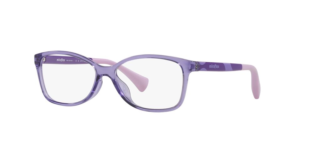 Anteojos Ópticos Miraflex MF4019 Translucent Light Lilac Violeta
