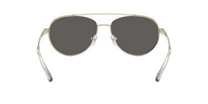 Anteojos De Sol Michael Kors MK1071 Aventura Light Gold Silver Mirror Plata/Dorado