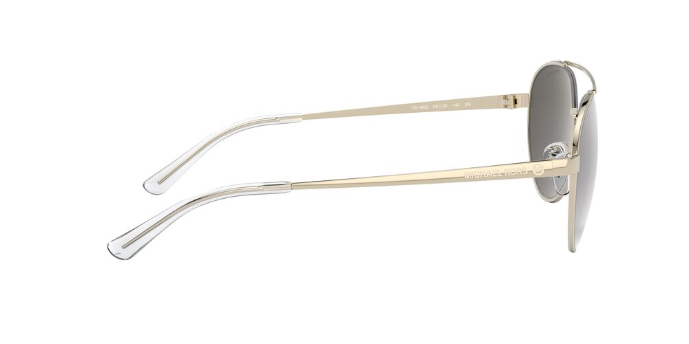 Anteojos De Sol Michael Kors MK1071 Aventura Light Gold Silver Mirror Plata/Dorado