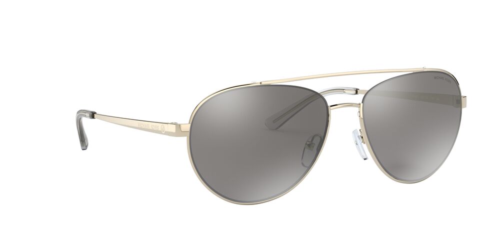 Anteojos De Sol Michael Kors MK1071 Aventura Light Gold Silver Mirror Plata/Dorado