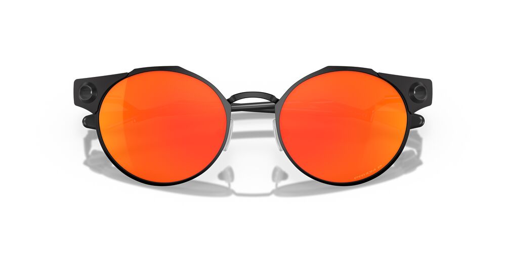 Anteojos De Sol Oakley OO6046 Deadbolt Satin Black Prizm Ruby Polar Rojo/Negro