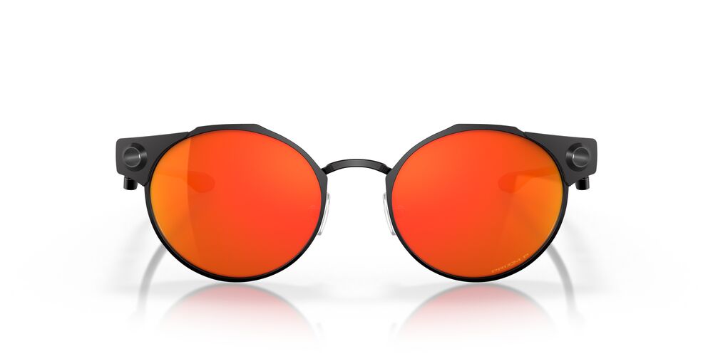 Anteojos De Sol Oakley OO6046 Deadbolt Satin Black Prizm Ruby Polar Rojo/Negro