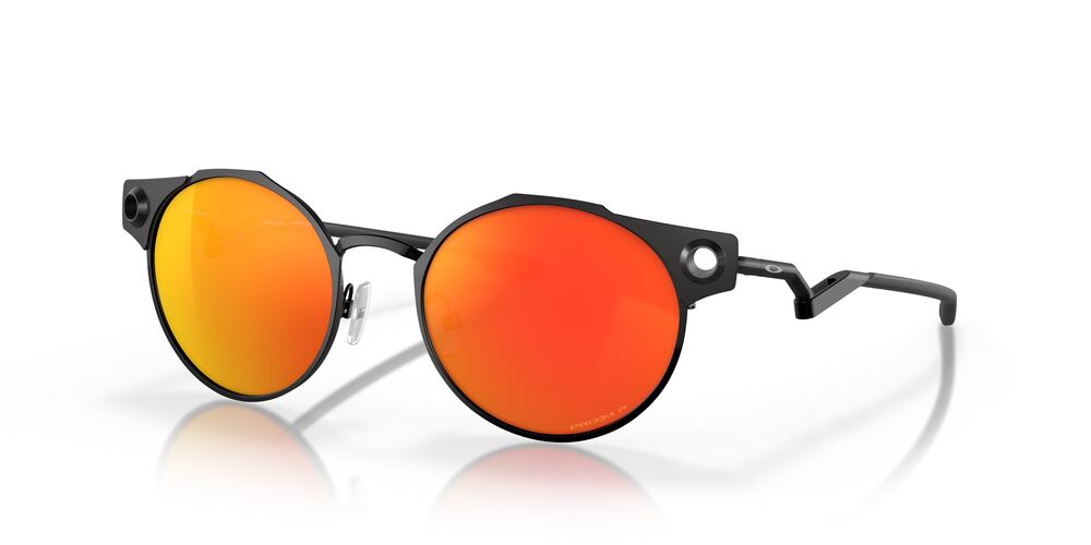 Anteojos De Sol Oakley OO6046 Deadbolt Satin Black Prizm Ruby Polar Rojo/Negro