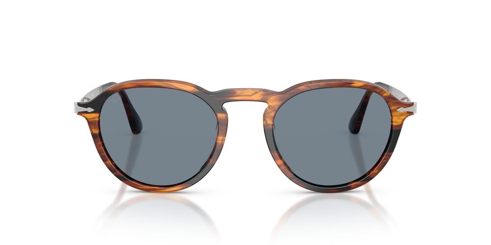 Anteojos De Sol Persol PO3383S Striped Black And Brown Light Blue