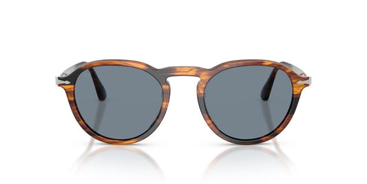 Anteojos De Sol Persol PO3383S Striped Black And Brown Light Blue