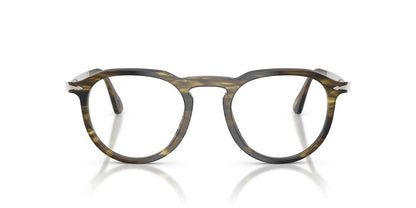 Anteojos Ópticos Persol PO3387V Pier Striped Black And Olive Green Café