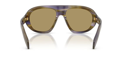 Anteojos De Sol Prada PR C05S Striped Laguna Green Olive