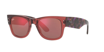 Anteojos De Sol Ray-Ban 0RB0840S Mega Wayfarer Rosa/Café
