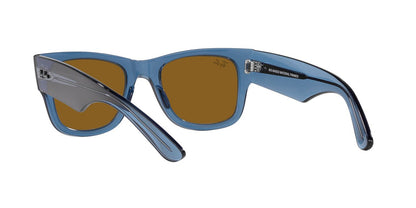 Anteojos De Sol Ray-Ban 0RB0840S Mega Wayfarer Azul/Café