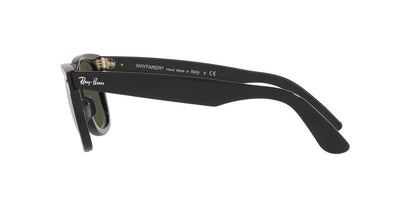 Anteojos De Sol Ray-Ban 0RB2140 Wayfarer Negro/Verde