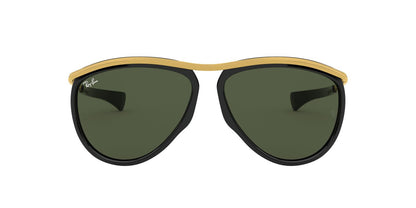 Anteojos De Sol Ray-Ban 0RB4330CH Olympian Aviator Negro/Verde