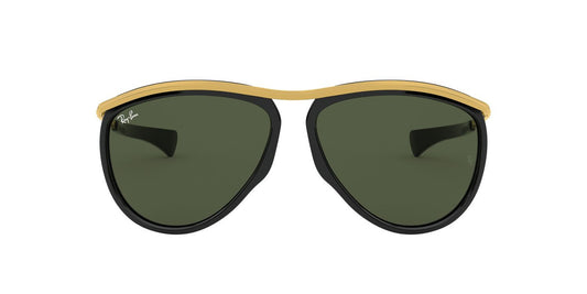 Anteojos De Sol Ray-Ban 0RB4330CH Olympian Aviator Negro/Verde