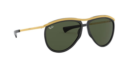 Anteojos De Sol Ray-Ban 0RB4330CH Olympian Aviator Negro/Verde