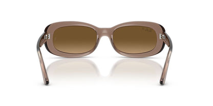 Anteojos De Sol Ray-Ban RB2221 Transparent Beige Gradient Brown Polar