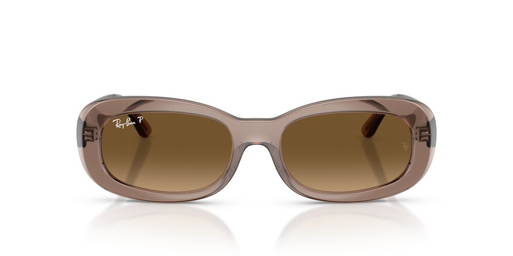Anteojos De Sol Ray-Ban RB2221 Transparent Beige Gradient Brown Polar