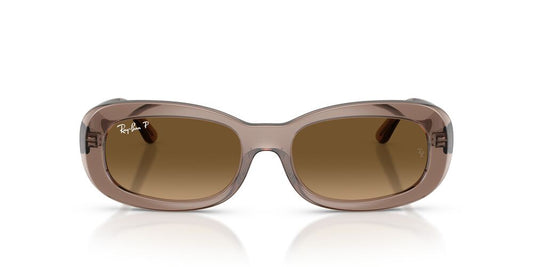 Anteojos De Sol Ray-Ban RB2221 Transparent Beige Gradient Brown Polar