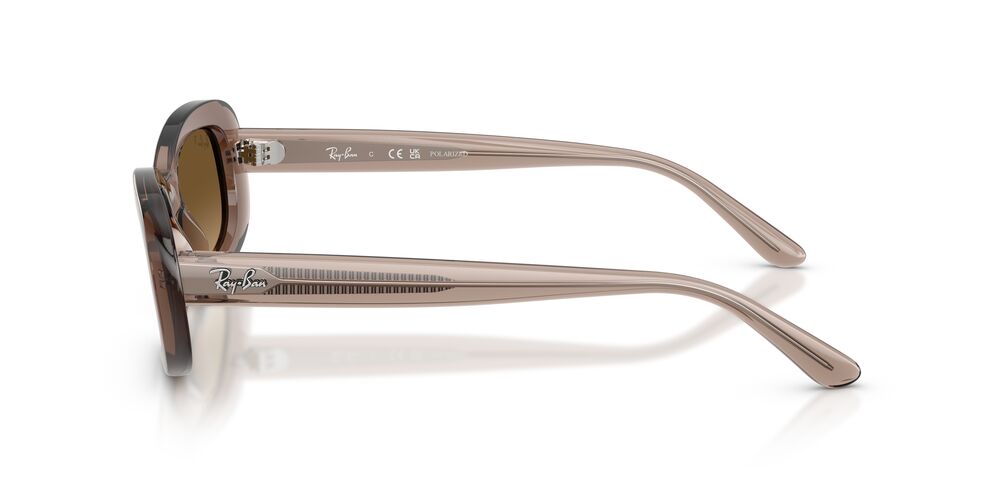 Anteojos De Sol Ray-Ban RB2221 Transparent Beige Gradient Brown Polar