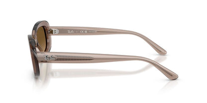 Anteojos De Sol Ray-Ban RB2221 Transparent Beige Gradient Brown Polar