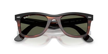 Anteojos De Sol Ray-Ban RB2240 Wayfarer Black On Havana Polar Green Verde/Café-Negro