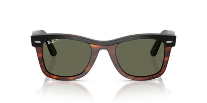 Anteojos De Sol Ray-Ban RB2240 Wayfarer Black On Havana Polar Green Verde/Café-Negro