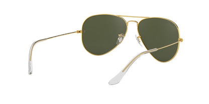 Anteojos De Sol Ray-Ban 0RB3025 Aviator Large Metal Dorado/Verde