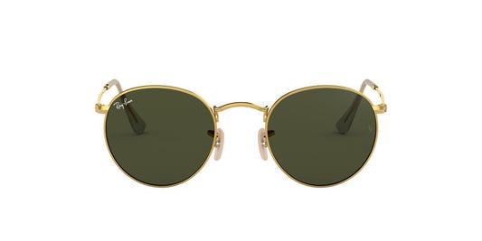 Anteojos De Sol Ray-Ban 0RB3447 Round Metal Verde/Dorado