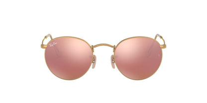Anteojos De Sol Ray-Ban 0RB3447 Round Metal Dorado/Rosa