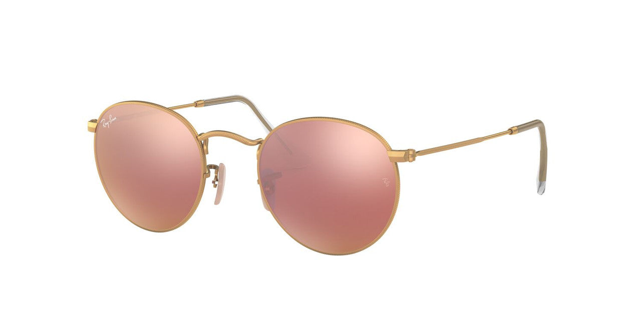Anteojos De Sol Ray-Ban 0RB3447 Round Metal Dorado/Rosa