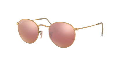 Anteojos De Sol Ray-Ban 0RB3447 Round Metal Dorado/Rosa